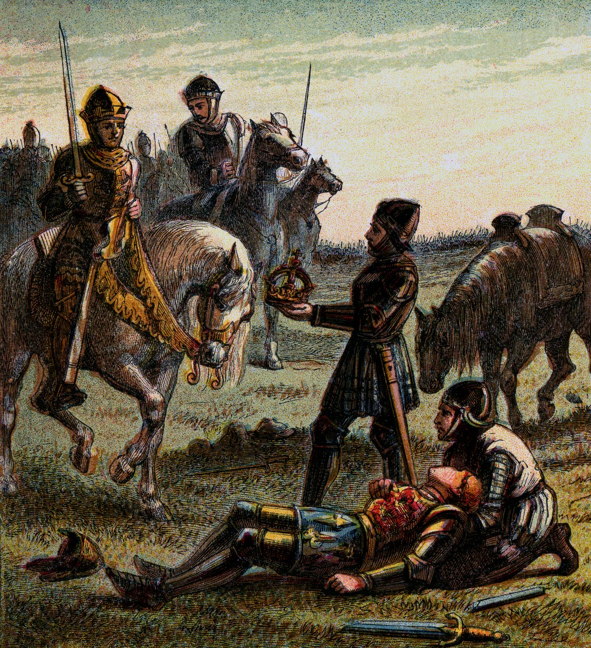 Richard Kolmannen kuolema, 1485, c1850 tekijältä Unbekannt