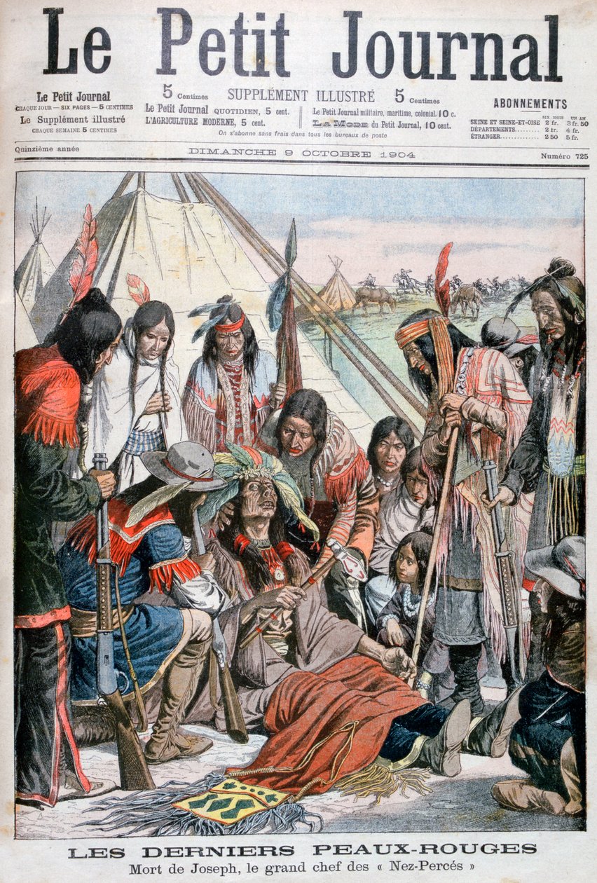 Nez-Percen päällikön Joseph kuoli 1904 tekijältä Unbekannt