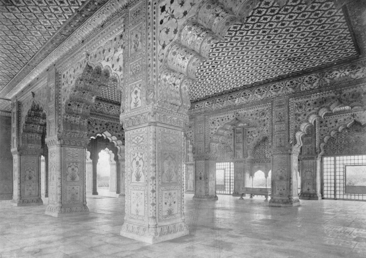 Delhi. Dewan-i-Khas, 1910. tekijältä Unbekannt