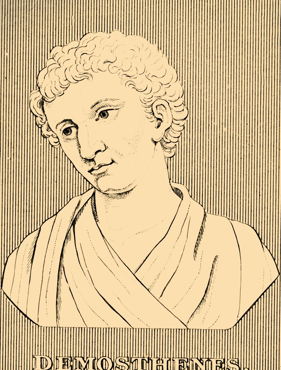 Demosthenes, 384-322 eKr., 1830. tekijältä Unbekannt
