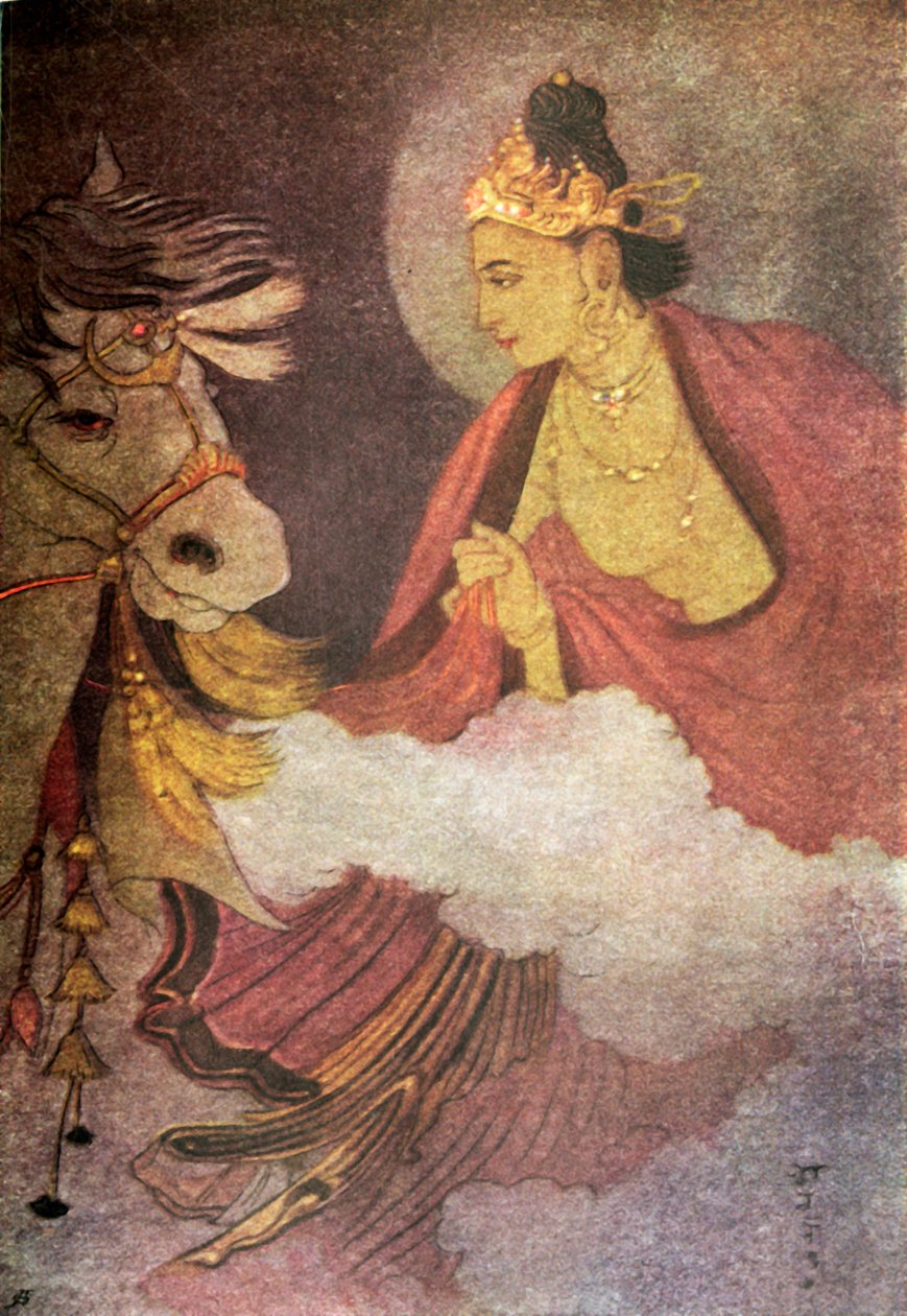 "Prinssi Siddharthan lähtö", 1920. tekijältä Unbekannt