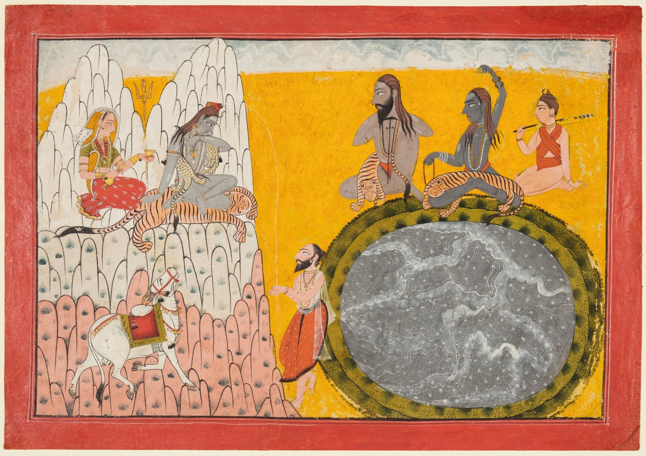Gangesin laskeutuminen, n. 1700-10. tekijältä Unbekannt