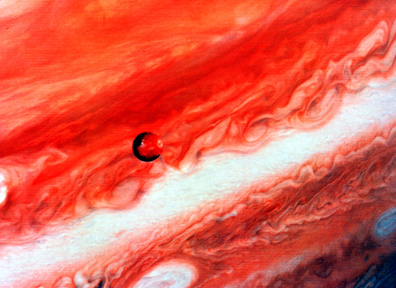 Yksityiskohta Jupiterista ja sen sisäisestä satelliitista lo tekijältä Unbekannt