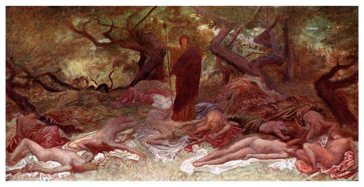Dionysos ja Maenadit, 1901 tekijältä Unbekannt