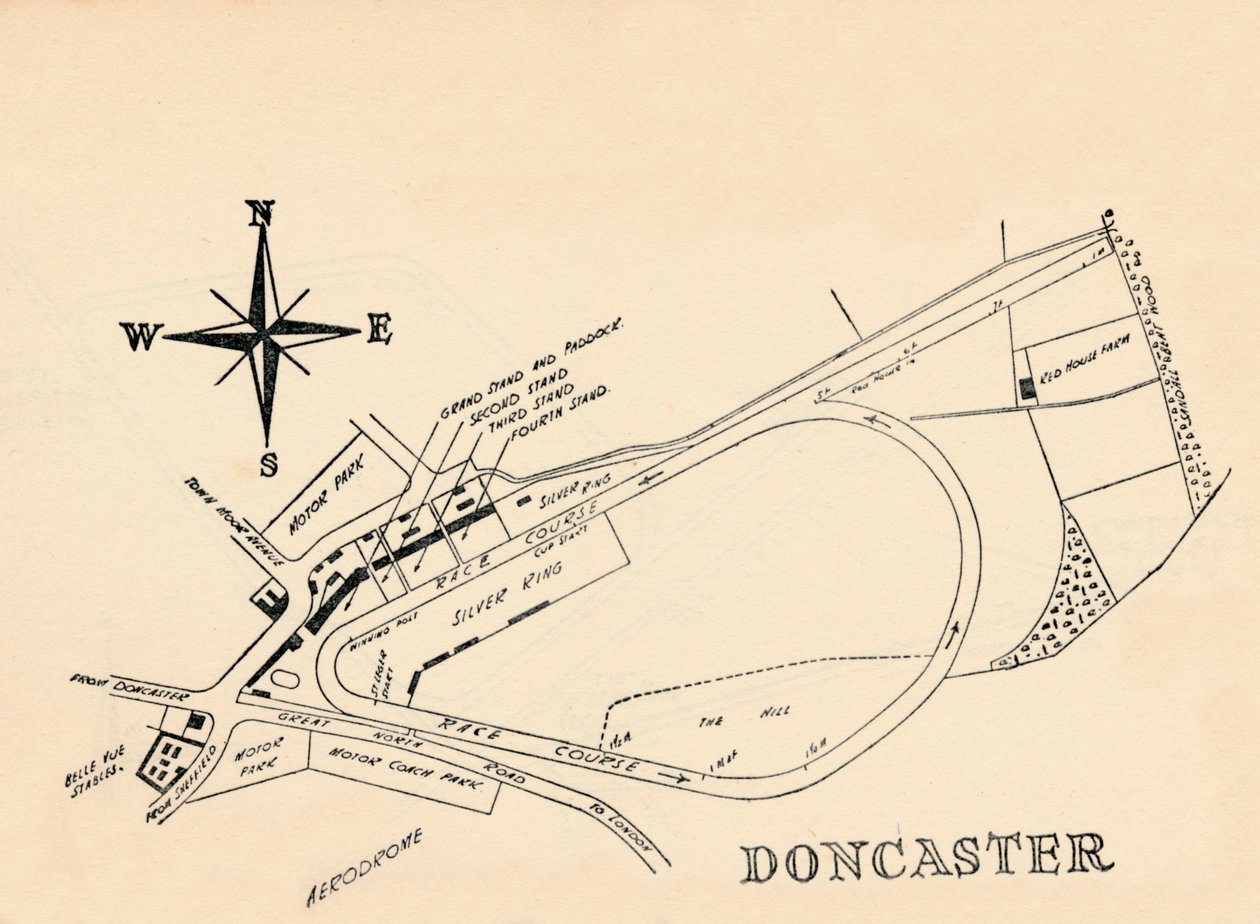 Doncasterin kilparata, 1940. tekijältä Unbekannt