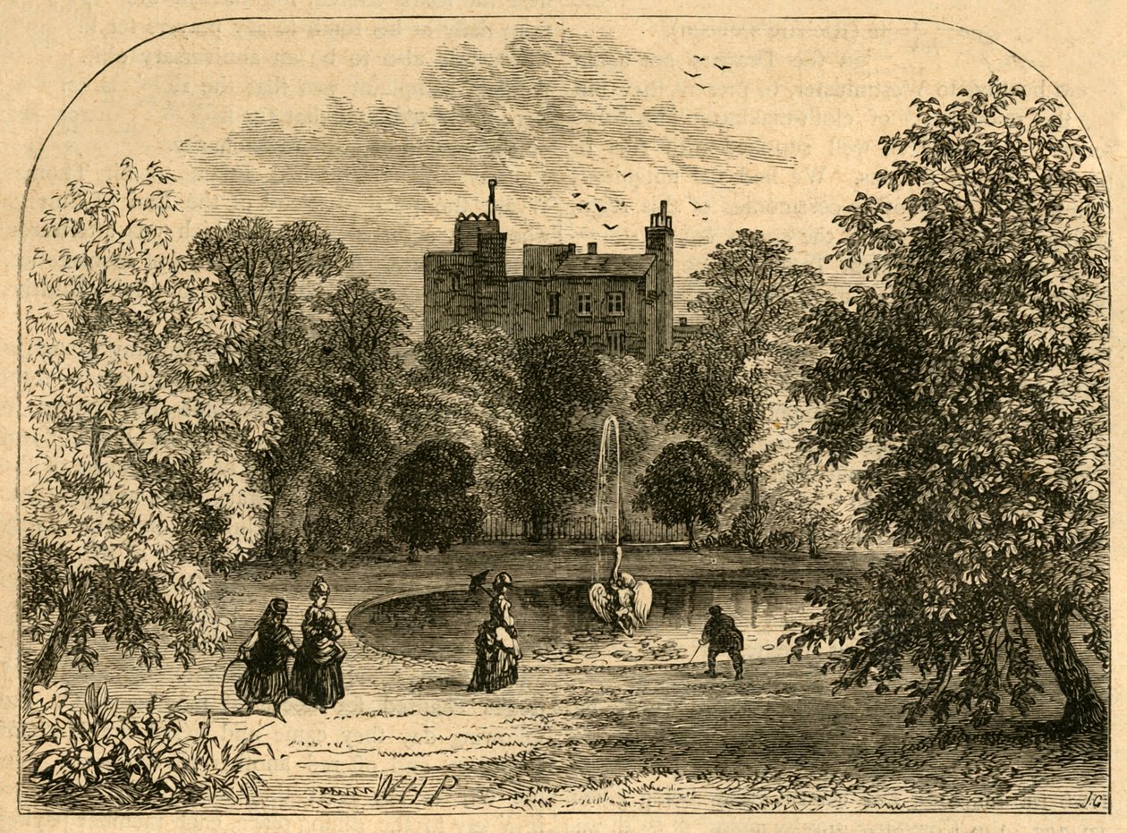 Drapers Hall Garden 1860, 1897. tekijältä Unbekannt