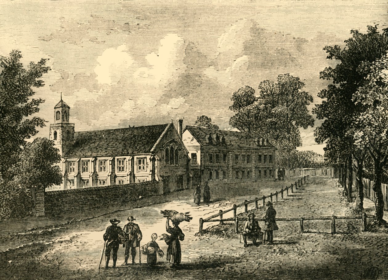 Dulwich Collegessa vuonna 1750, n. 1878. tekijältä Unbekannt