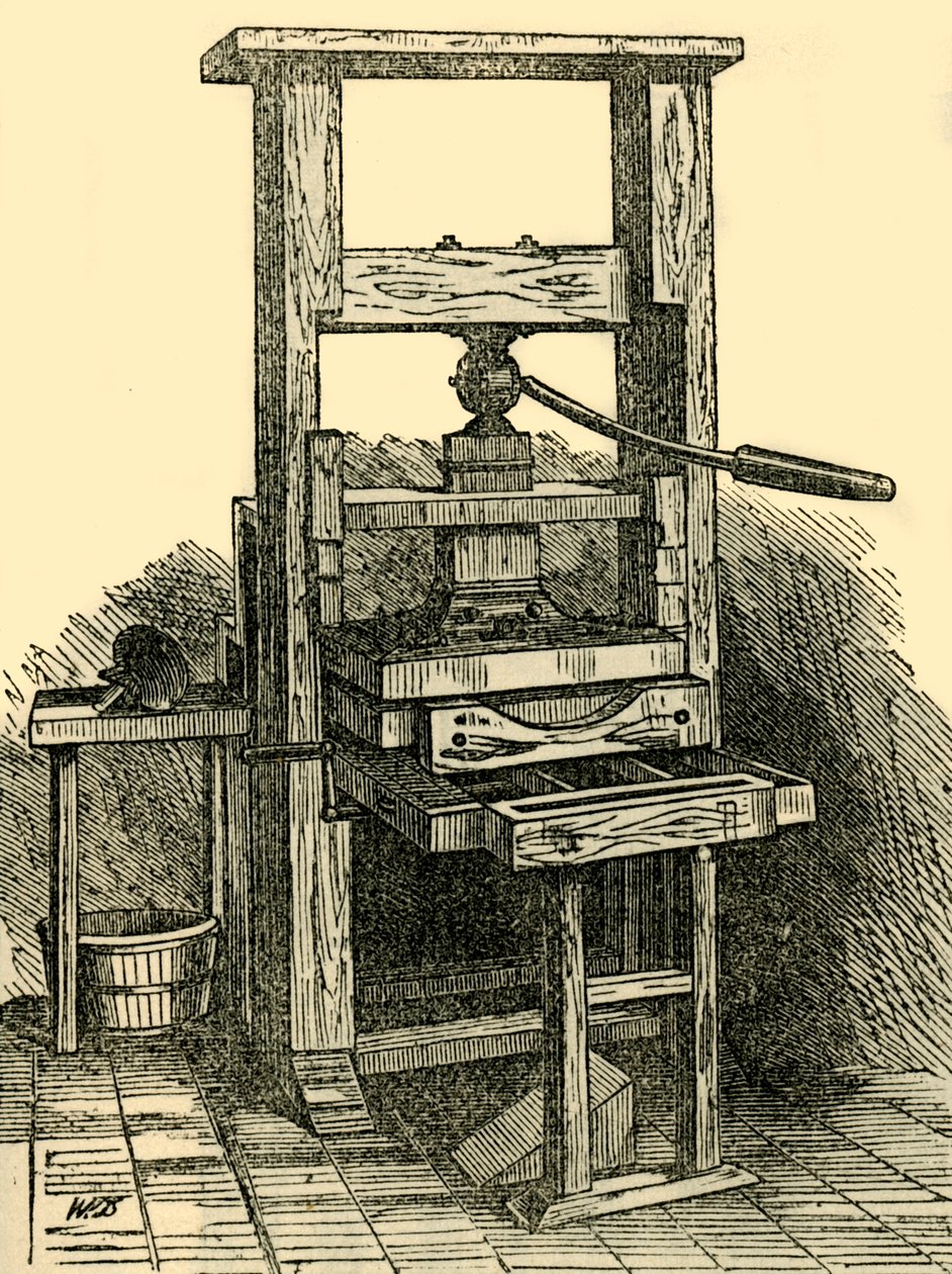 Franklins Pressin kopio, 1881. tekijältä Unbekannt