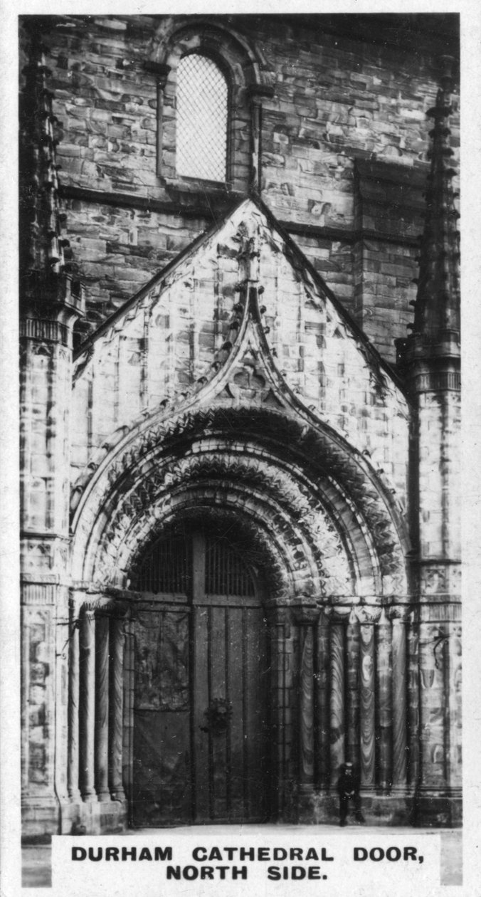 Durhamin katedraalin ovi, pohjoispuoli, 1920-luku tekijältä Unbekannt