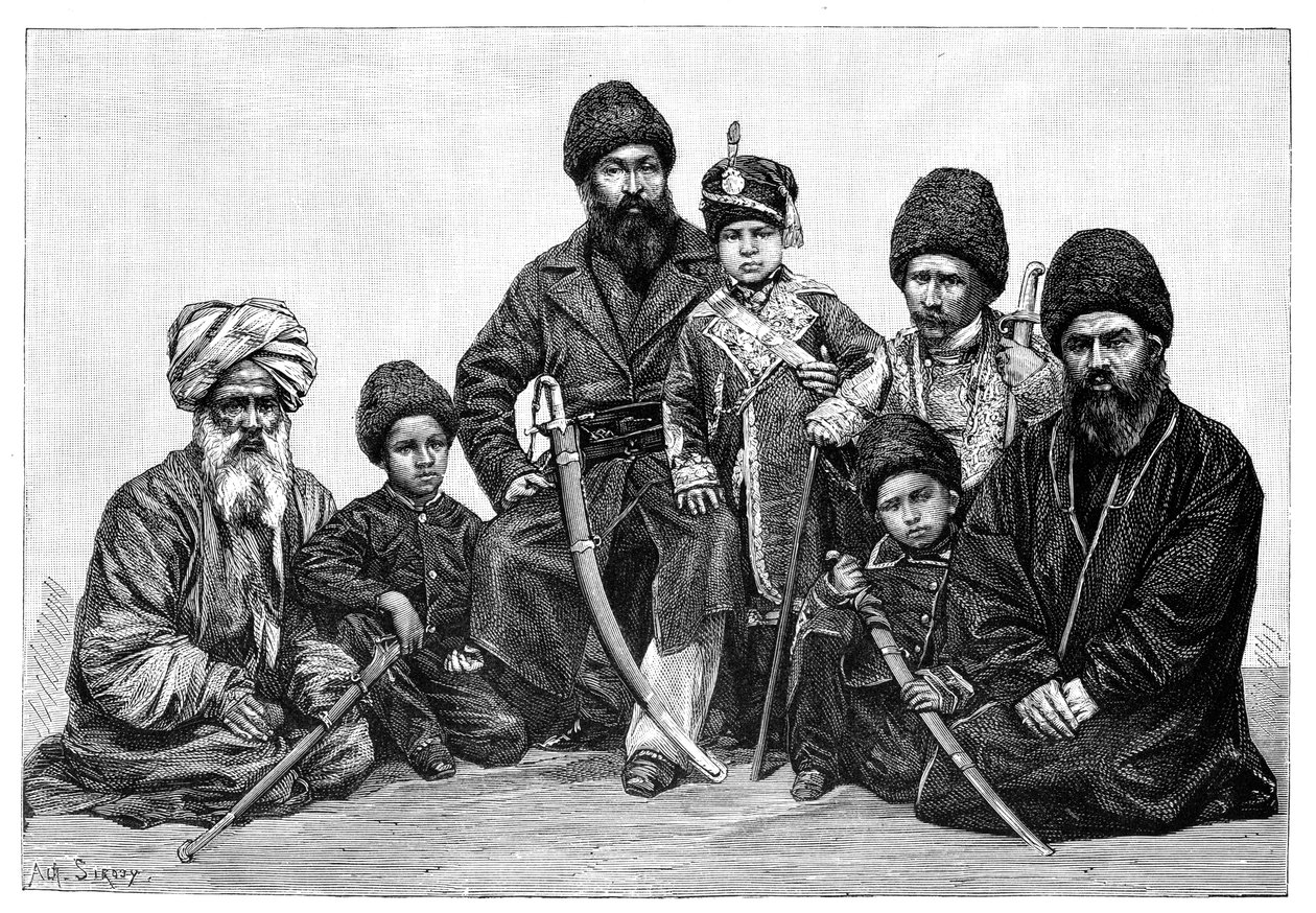 Durranin päälliköt, Afganistan, 1895 tekijältä Unbekannt