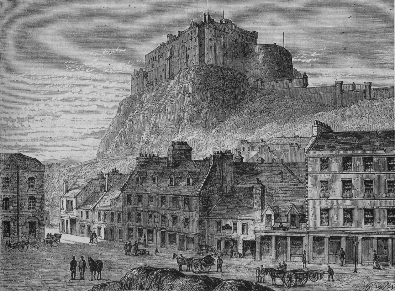 Edinburghin linna vuonna 1880 tekijältä Unbekannt