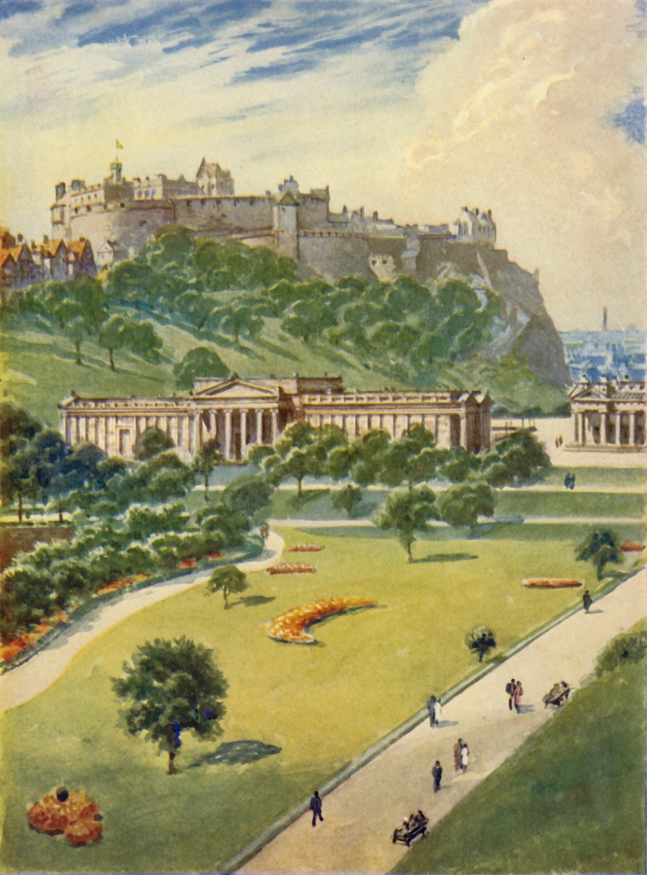Edinburghin linna vuonna 1948. tekijältä Unbekannt