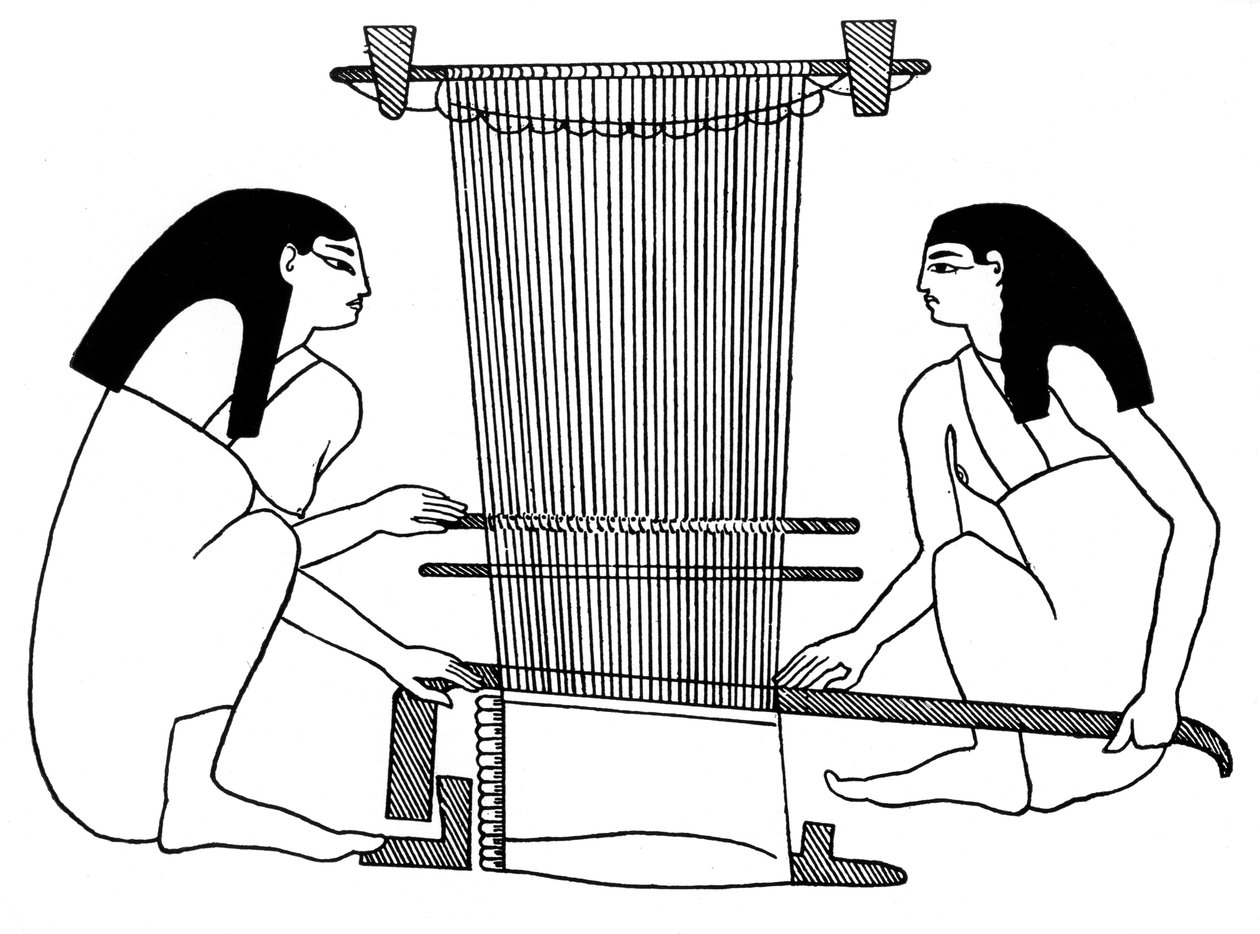 Egyptiläiset kutojat, n. 3000 eKr. 1930 tekijältä Unbekannt