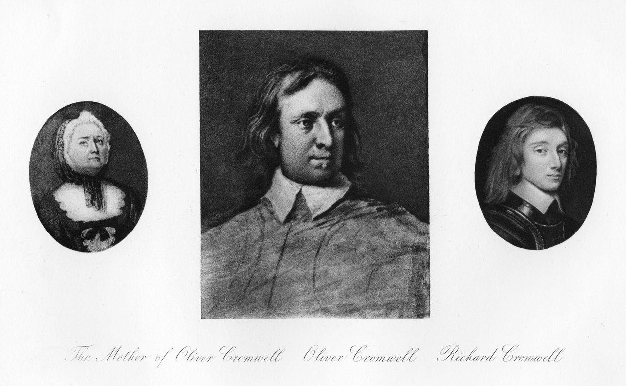 Elizabeth Cromwell, Oliver Cromwell ja Richard Cromwell, 1907 tekijältä Unbekannt