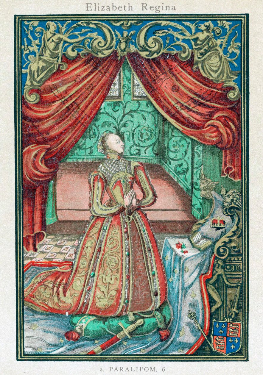 Elizabeth I, Englannin ja Irlannin kuningatar, 1569 tekijältä Unbekannt