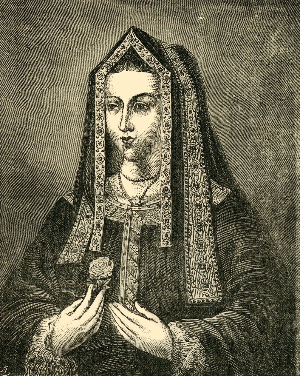 Elizabeth, Henry VII:n vaimo, 1881. tekijältä Unbekannt