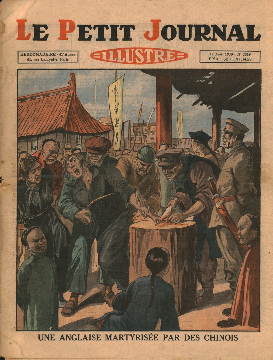 Englantilainen, kiinalaisten marttyyrina, 1930. tekijältä Unbekannt