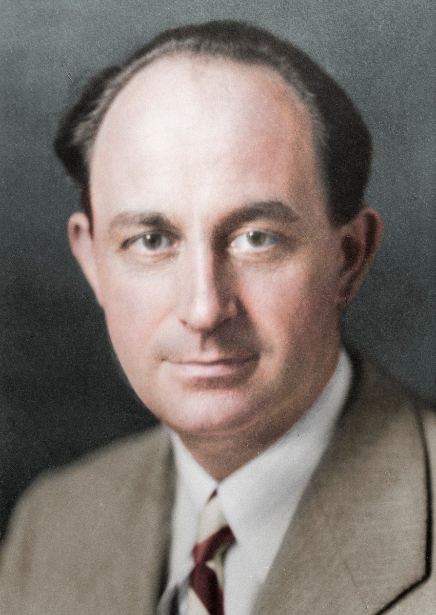 Enrico Fermi, italialaissyntyinen amerikkalainen ydinfyysikko, c1938 tekijältä Unbekannt