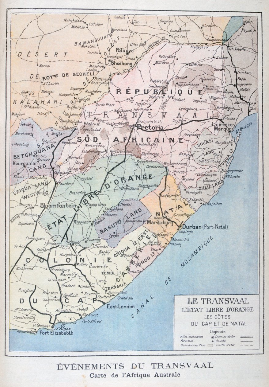 Tapahtumat Transvaalissa, Afrikassa, 1899 tekijältä Unbekannt