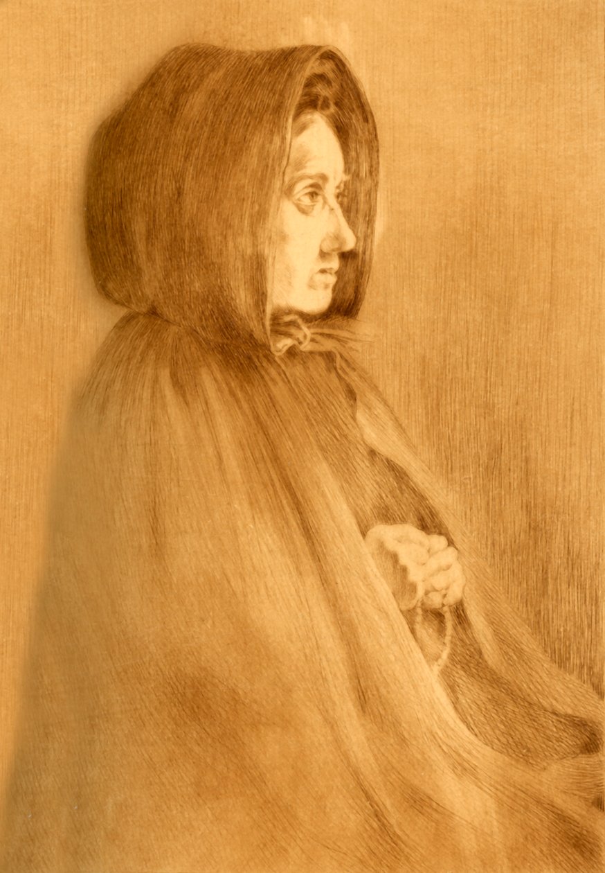 Rukoileva nainen, 1908. tekijältä Unbekannt