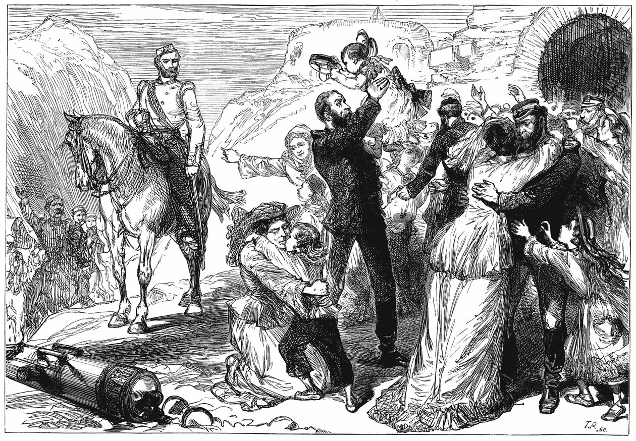 Ensimmäinen englantilais-afganistanilainen sota 91838-1842, c1880 tekijältä Unbekannt