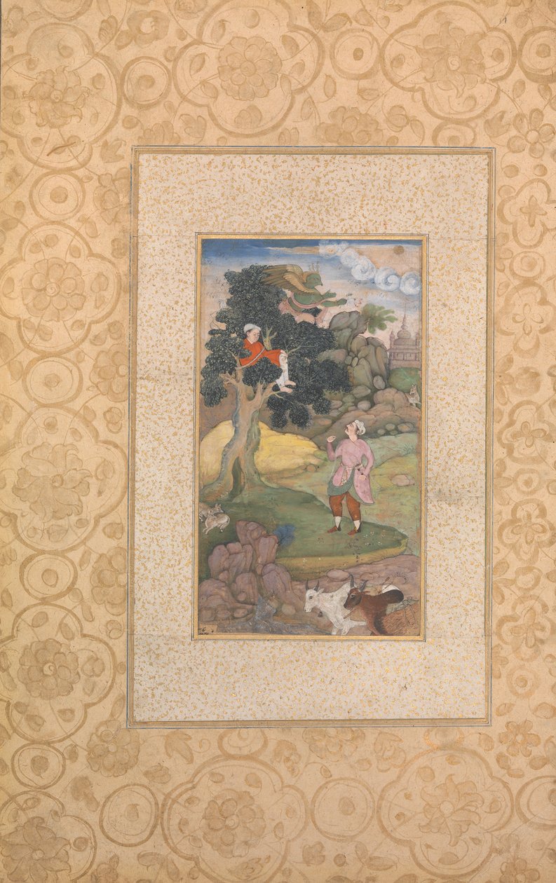 Folio Kathasaritsagarasta, n. 1590. tekijältä Unbekannt
