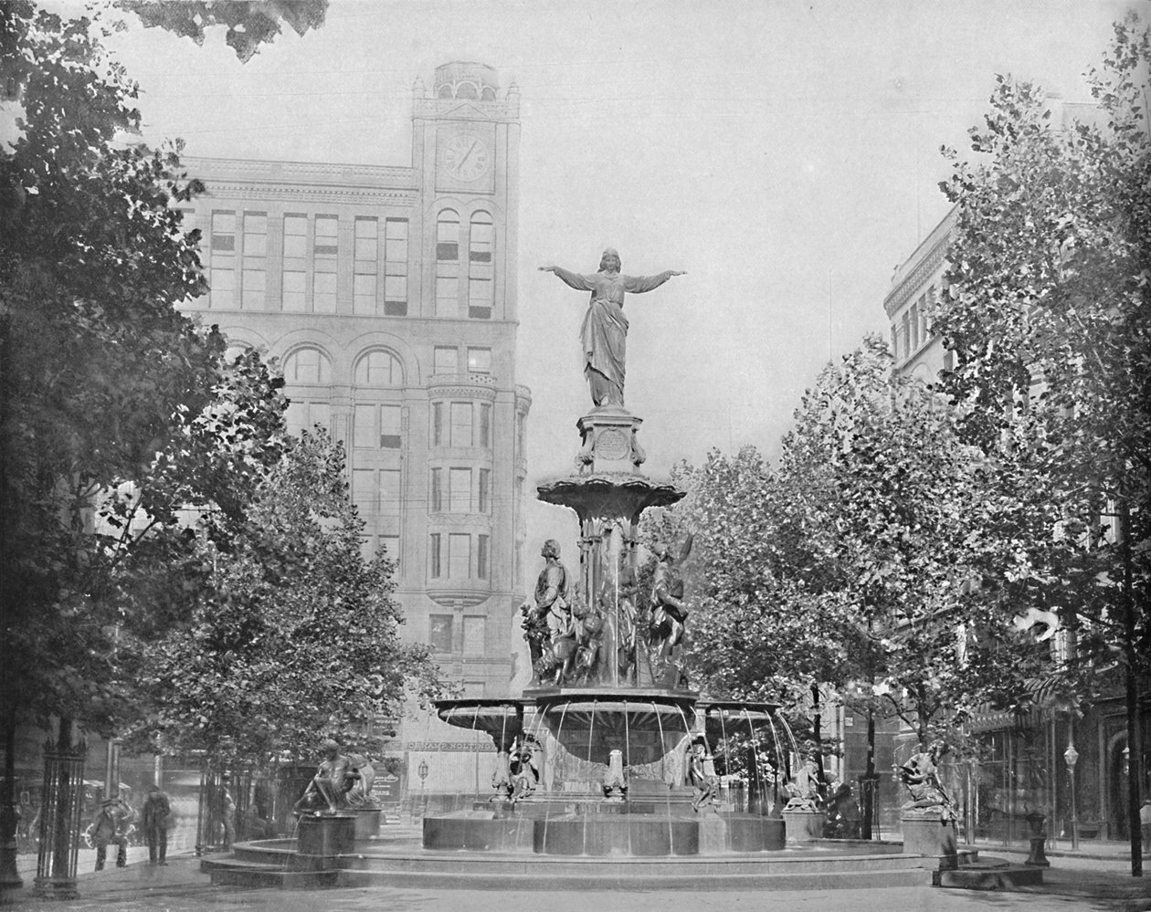 Fountain Square, Cincinnati, Ohio, 1897. tekijältä Unbekannt