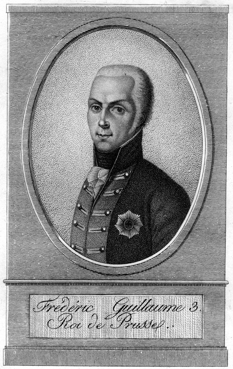 Fredrik Vilhelm III, Preussin kuningas, 1800-luku tekijältä Unbekannt