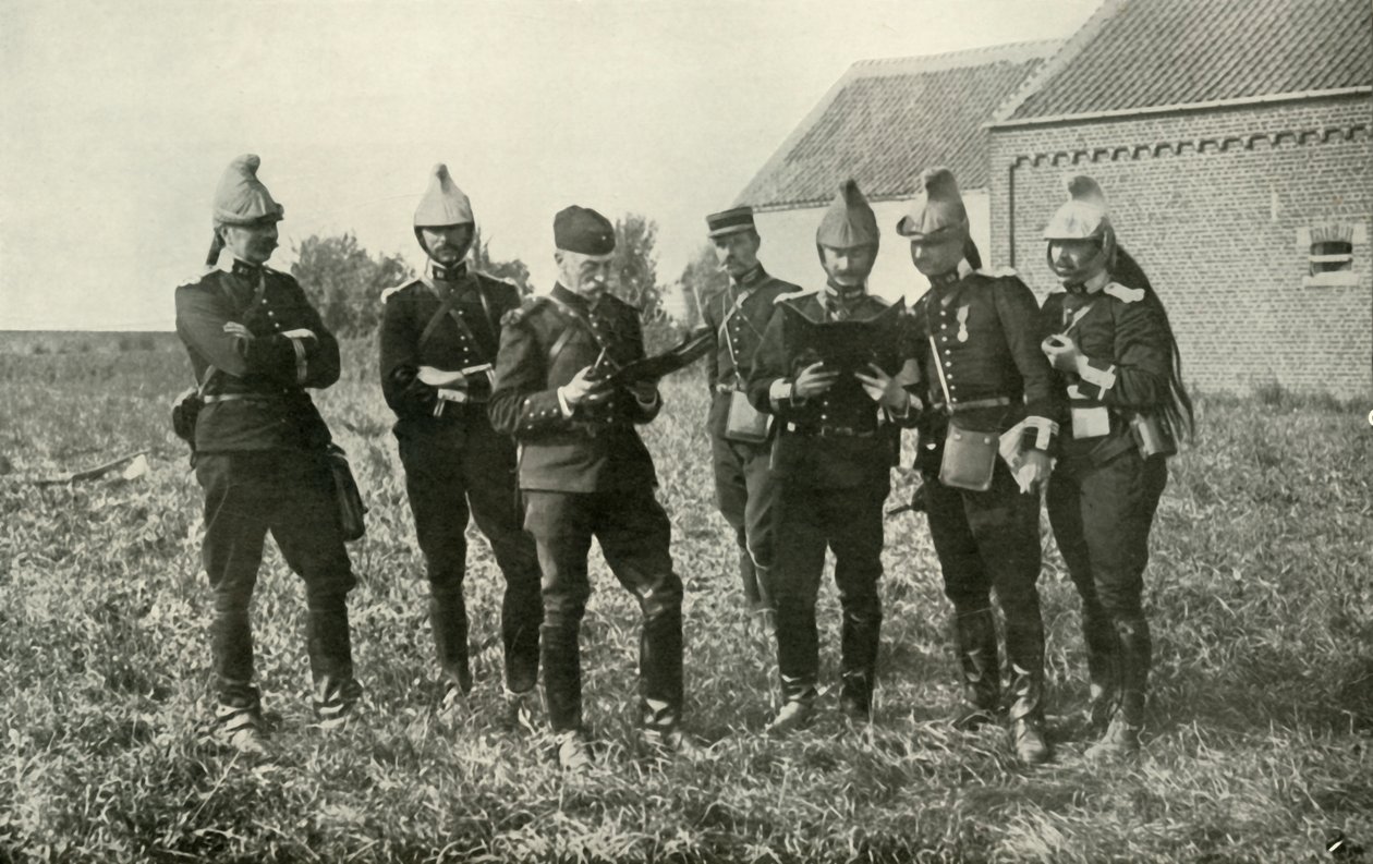 Ranskan esikunnan upseerit konsultaatiossa, 1914, 1919. tekijältä Unbekannt