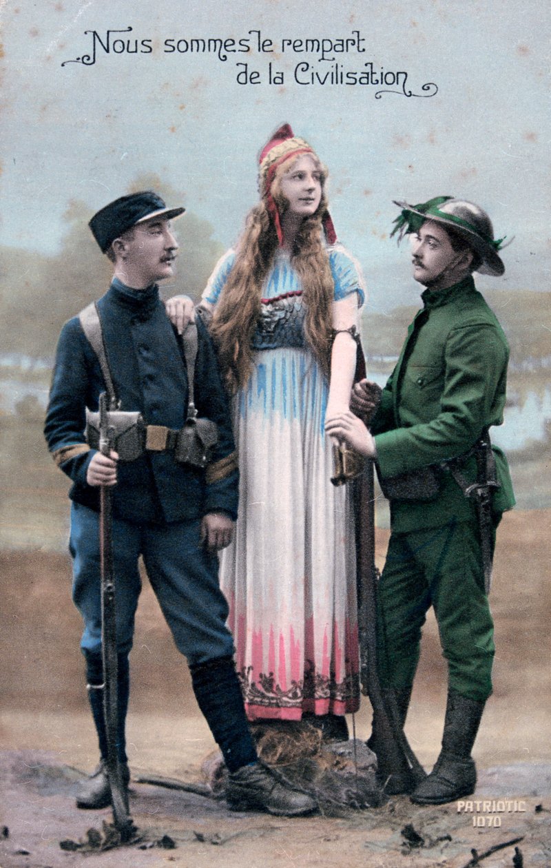 Ranskan ensimmäisen maailmansodan postikortti, 1914-1918 tekijältä Unbekannt