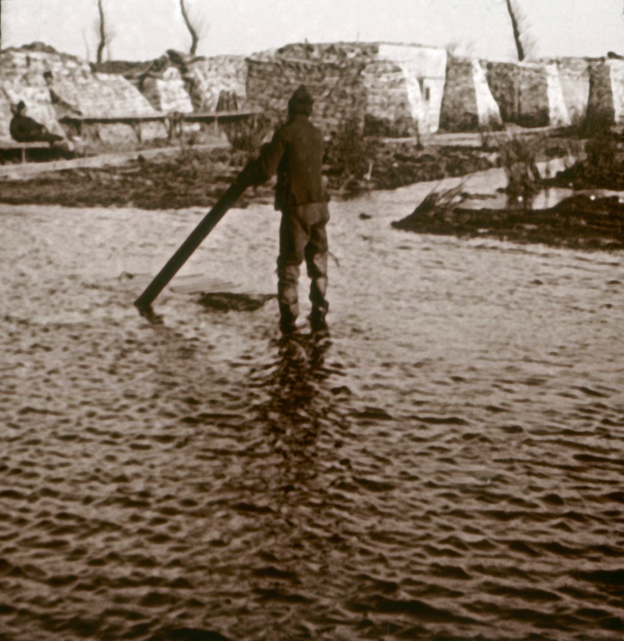 Etulinja, Ramskapelle, Belgia, c1914-c1918 tekijältä Unbekannt