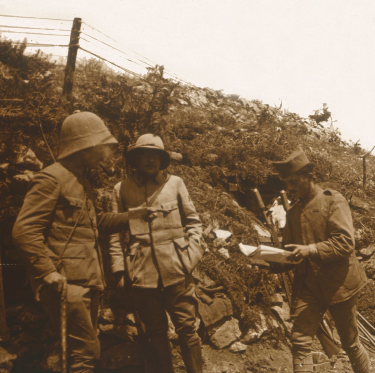 Etulinja kohti Monastiria, Serbiaa, c1916 tekijältä Unbekannt