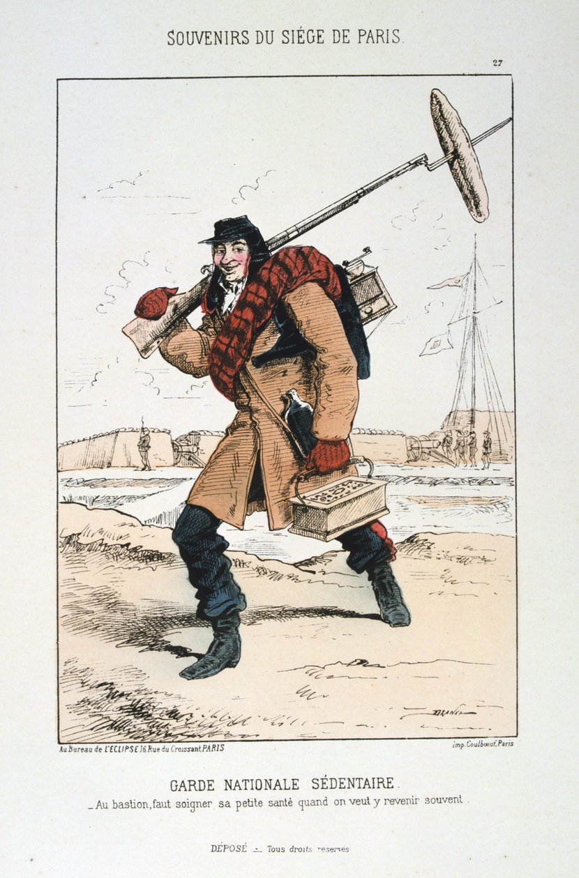 Guard National Sedentary, Pariisin piiritys, 1870-1871. tekijältä Unbekannt