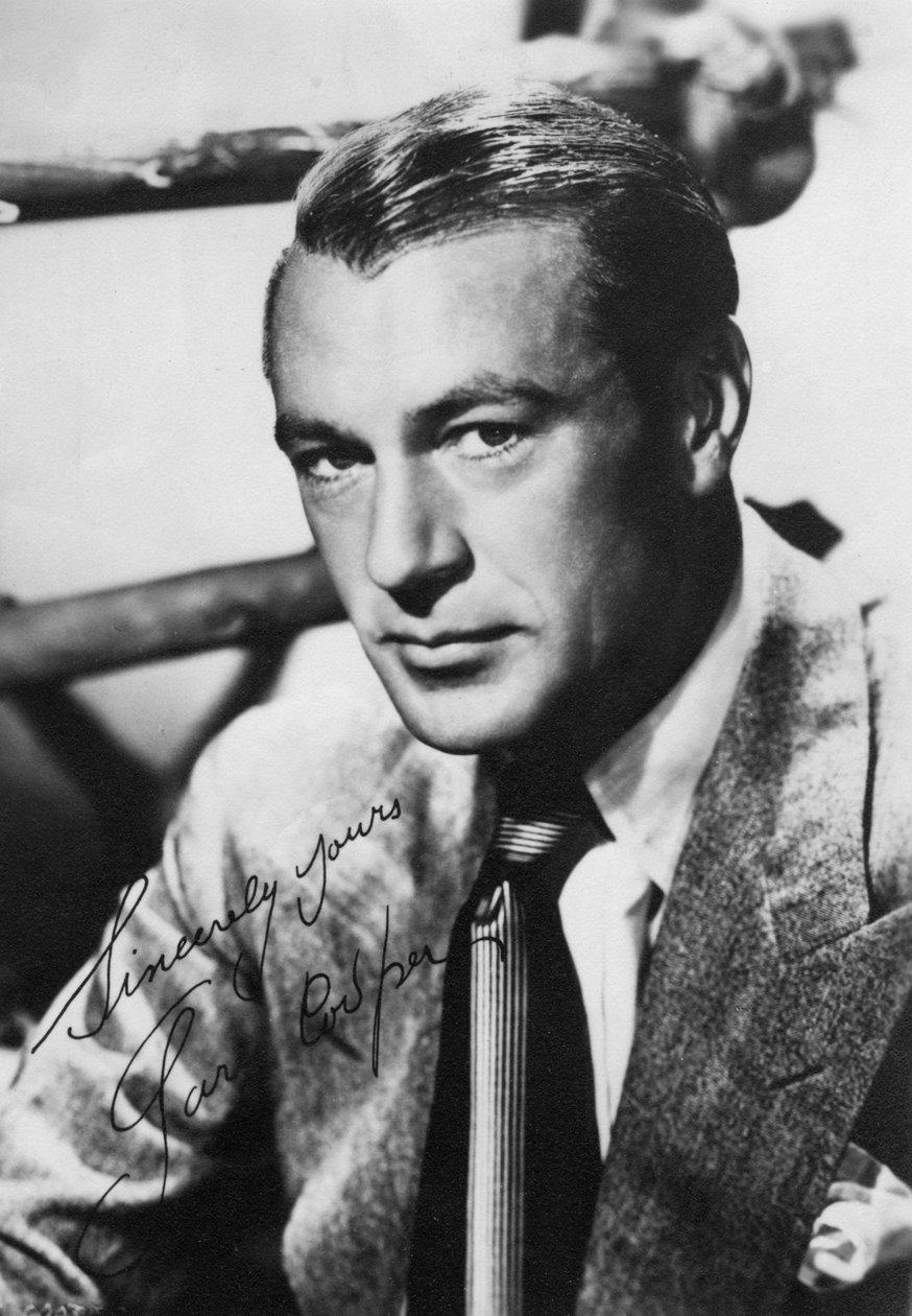 Gary Cooper, yhdysvaltalainen elokuvanäyttelijä, 1900-luku tekijältä Unbekannt