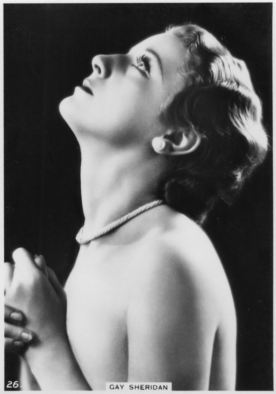 Gay Sheridan, yhdysvaltalainen elokuvanäyttelijä, v. 1938 tekijältä Unbekannt