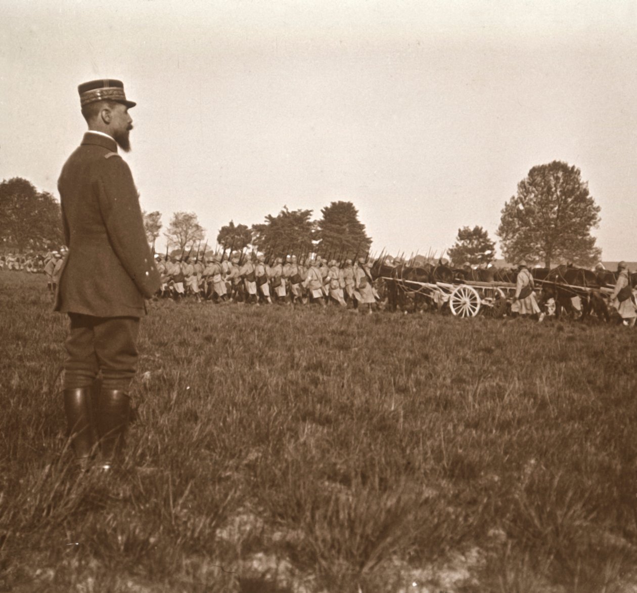 Kenraali Henri Gouraud, Champagne, Pohjois-Ranska, c1914-c1918. tekijältä Unbekannt