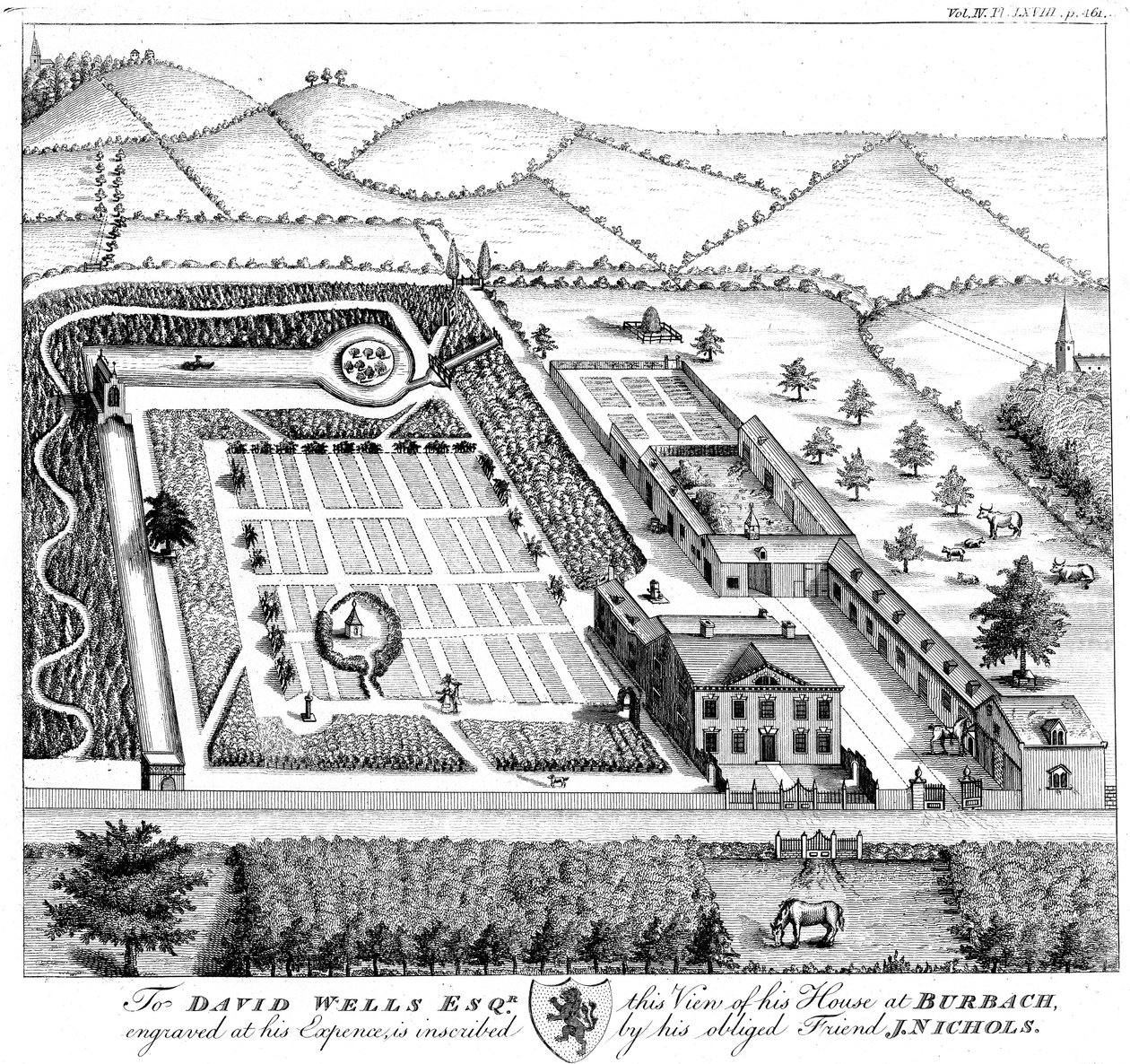 Gentlemans malli maalaistalo, c1750 tekijältä Unbekannt