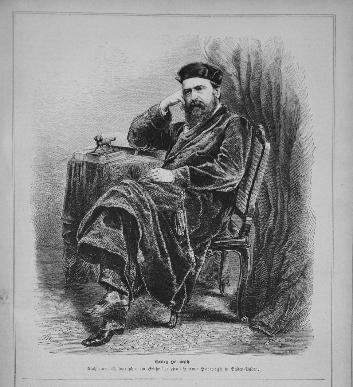 Georg Herwegh 1817-1875, 1870-luku tekijältä Unbekannt