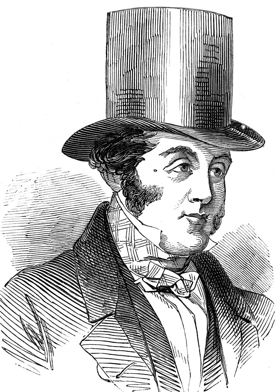 George Hudson, rautatiekuningas, 1848 tekijältä Unbekannt