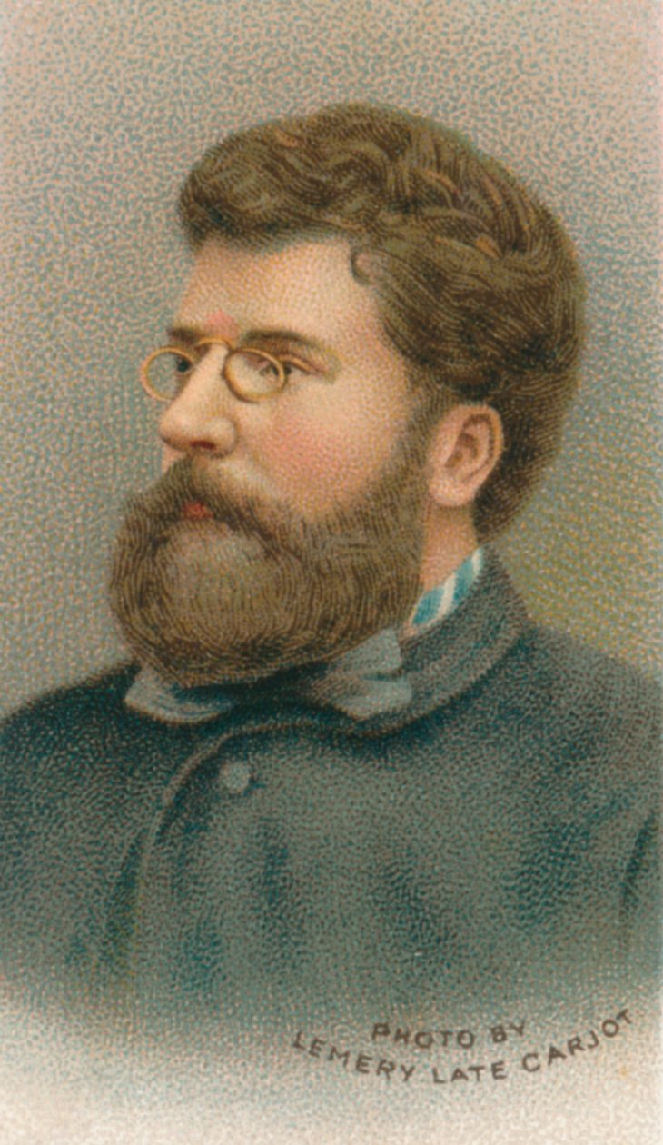 Georges Bizet 1838-1875, ranskalainen säveltäjä, 1911 tekijältä Unbekannt