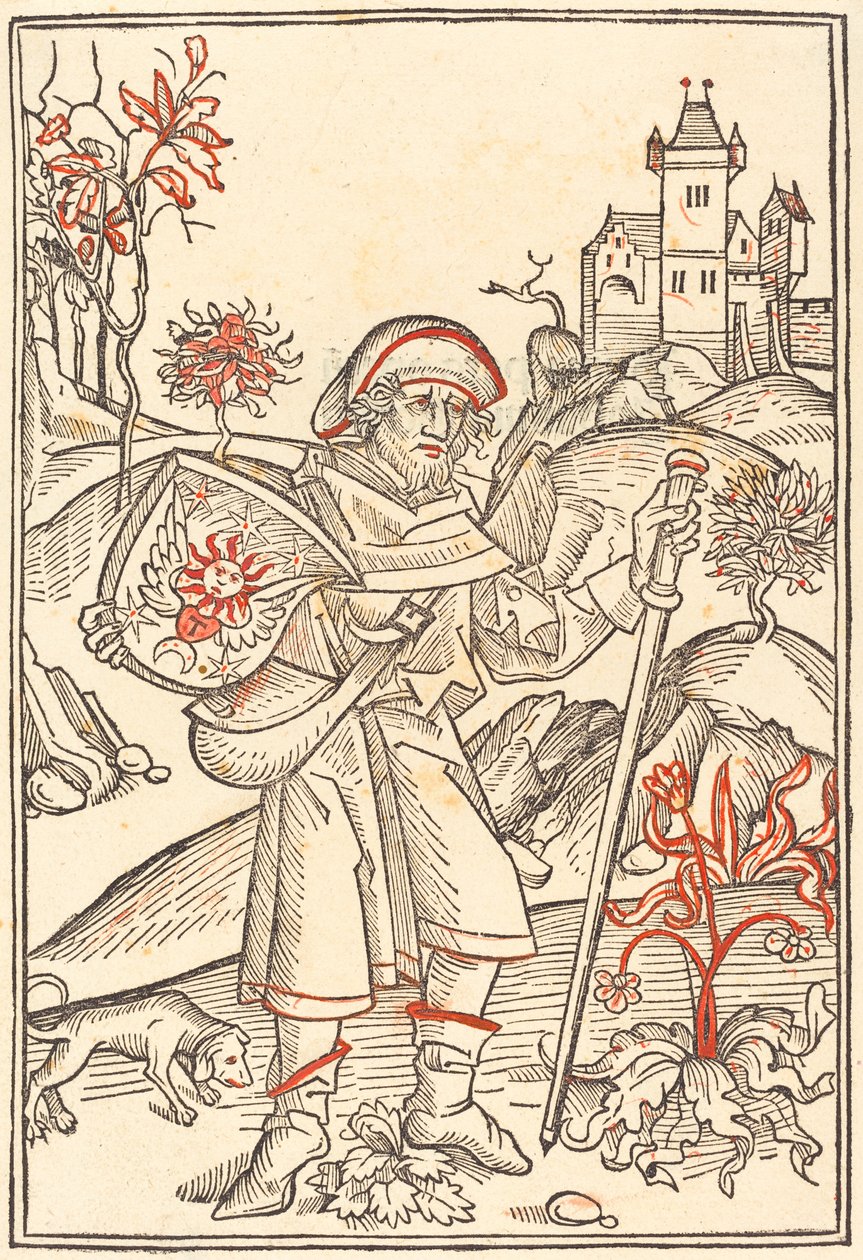 Gerson pyhiinvaeltajana, 1489. tekijältä Unbekannt