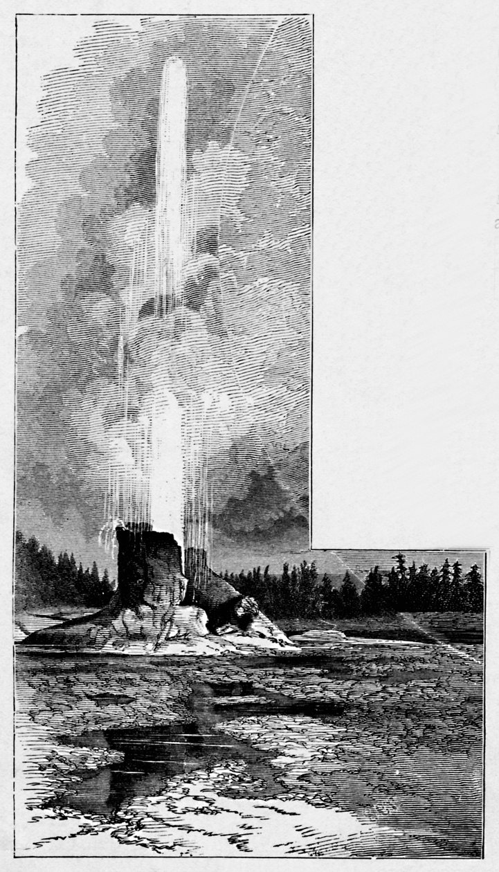 Jättiläinen geysir, 1883 tekijältä Unbekannt