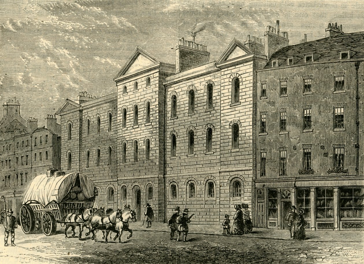 Giltspur Street Compter, 1840, c1872. tekijältä Unbekannt