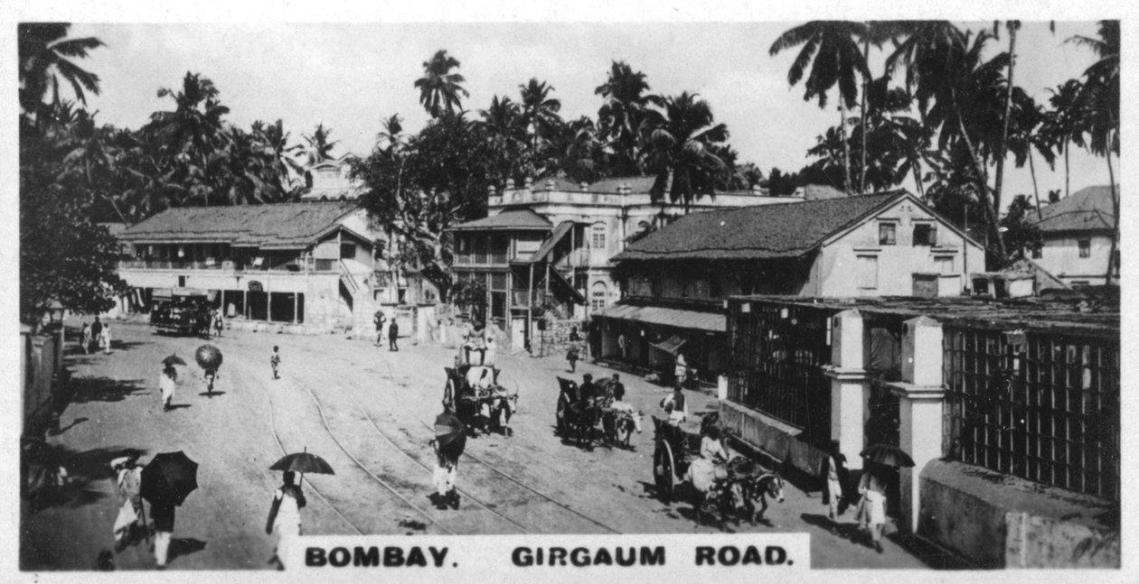 Girgaum Road, Bombay, Intia, vuodelta 1925 tekijältä Unbekannt