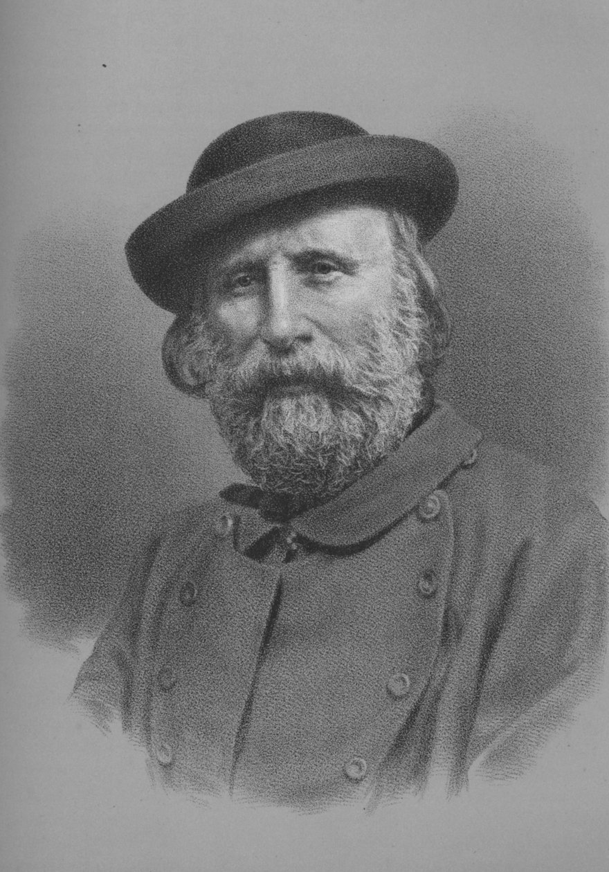 Giuseppe Garibaldi, italialainen sotilas ja poliitikko, 1860-luku 1936 tekijältä Unbekannt