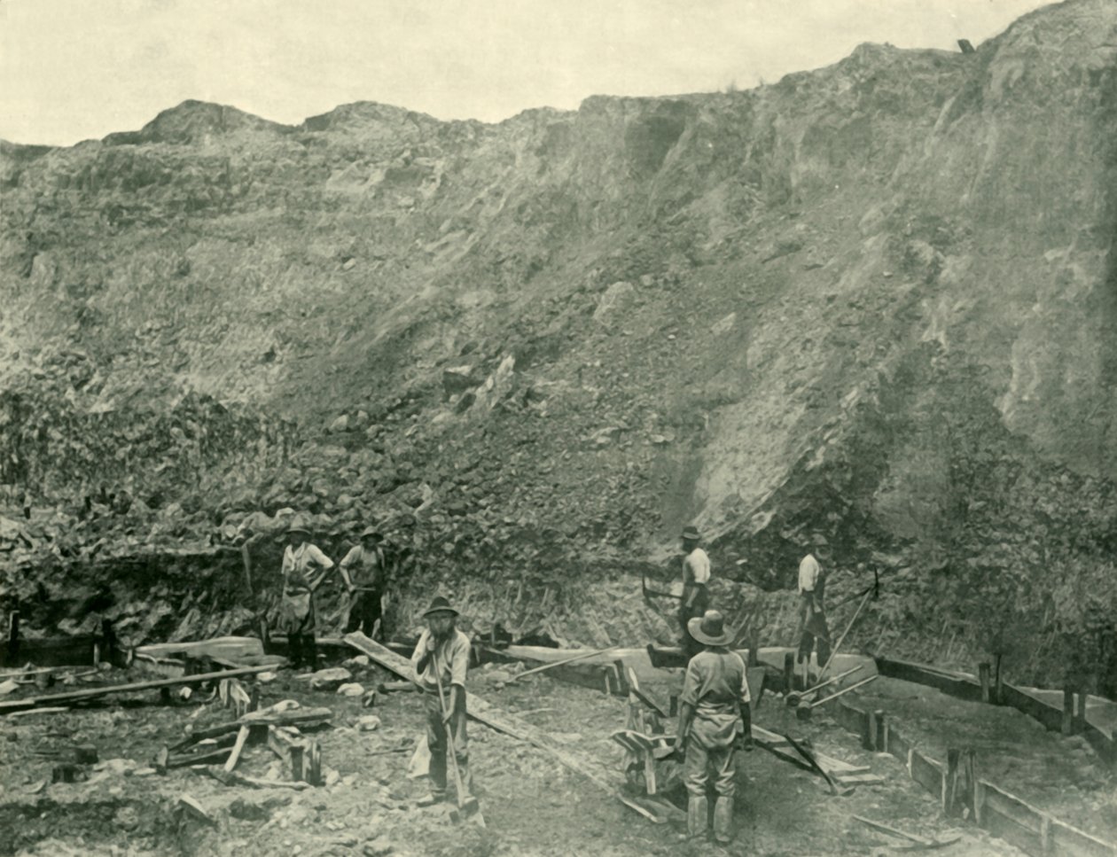 Gold Miners lähellä Beechworthia, 1901. tekijältä Unbekannt