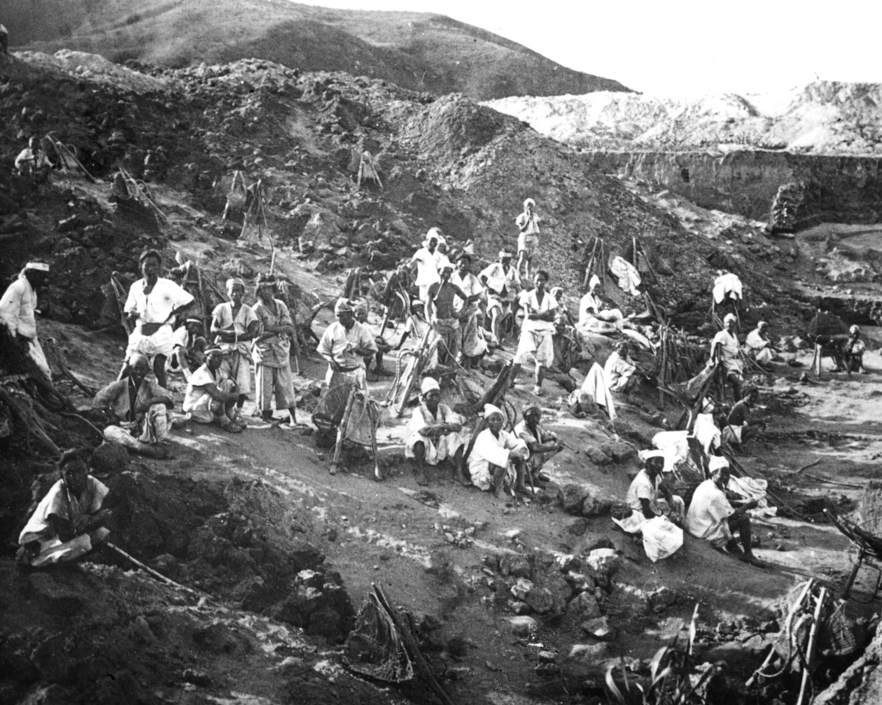 Kultakaivos, Korea, c1900 tekijältä Unbekannt