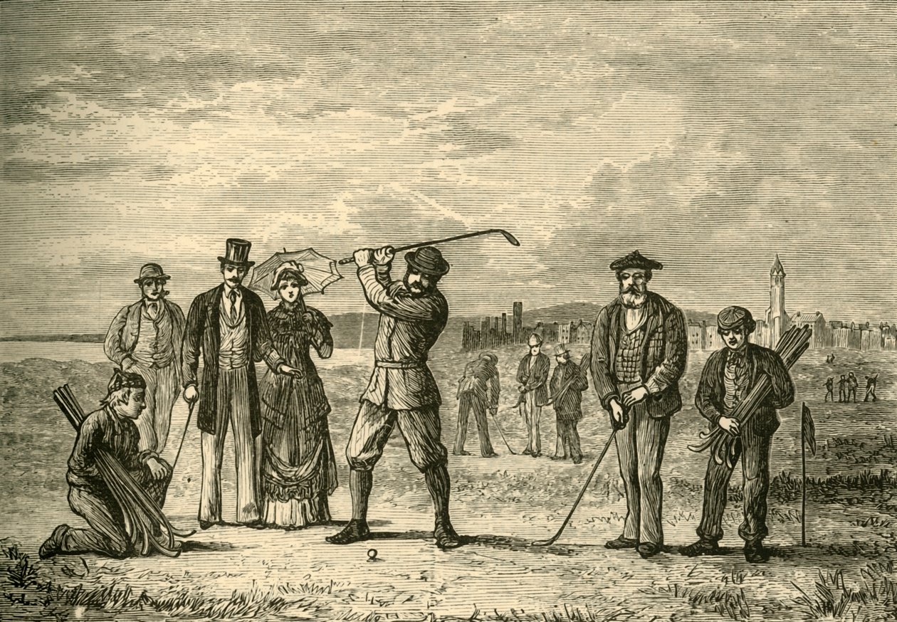 Golf on the Links, 1898. tekijältä Unbekannt