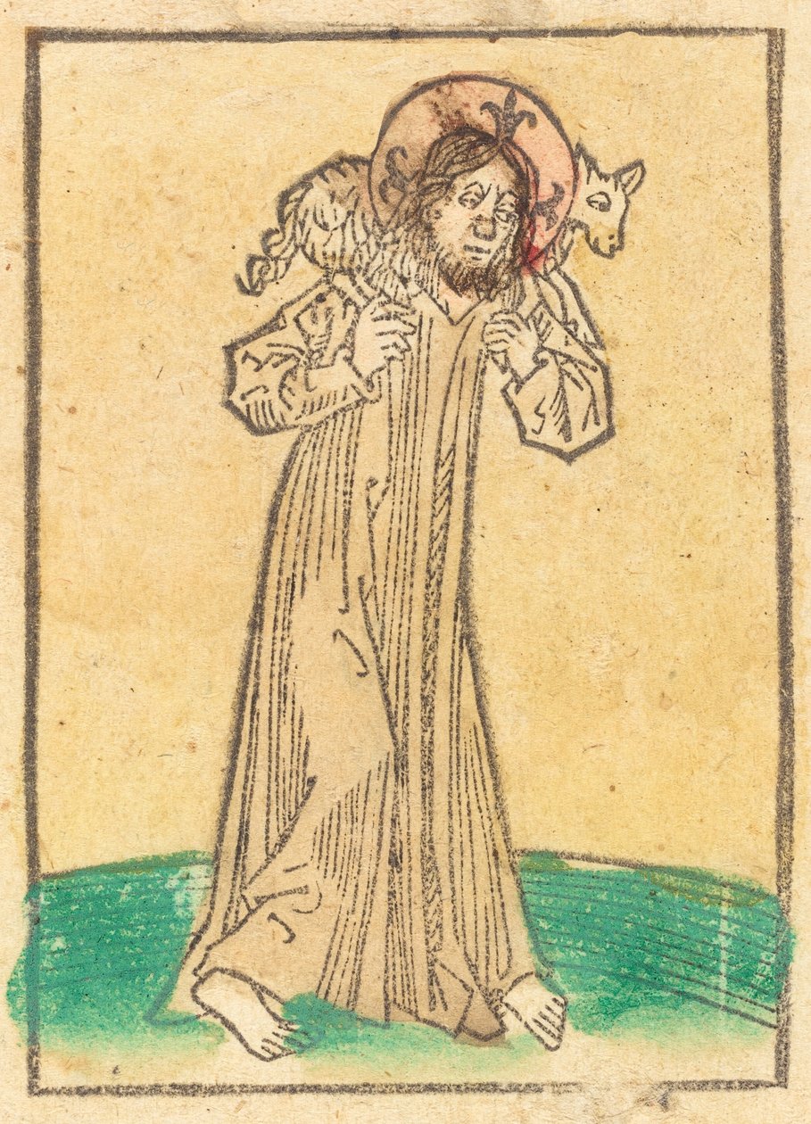 Hyvä paimen, c. 1480. tekijältä Unbekannt