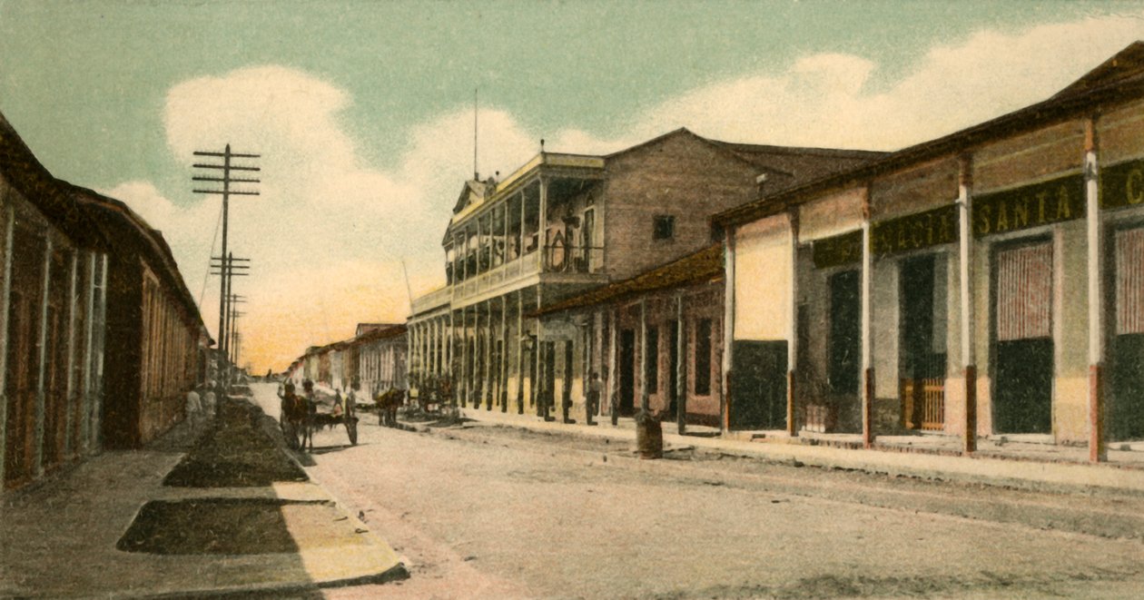 Guantanamo - Calixto Garcia Street, 1907. tekijältä Unbekannt